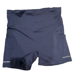 Women’s Fabletics Navy Shorts Zip Pocket Size Medium